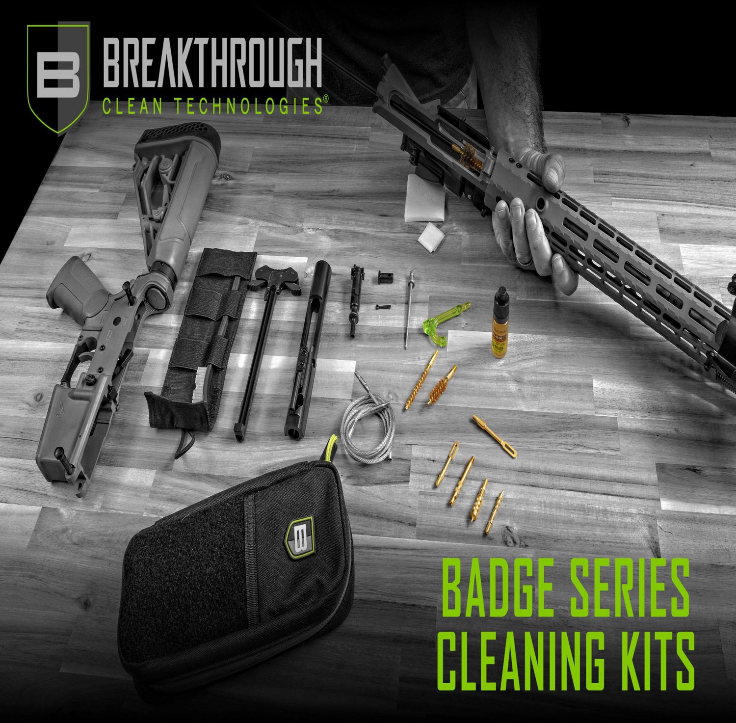 Breakthrough Clean Technologies Badge Series Rod and Pull-Through Cleaning Kit with Molle Pouch - view number 6