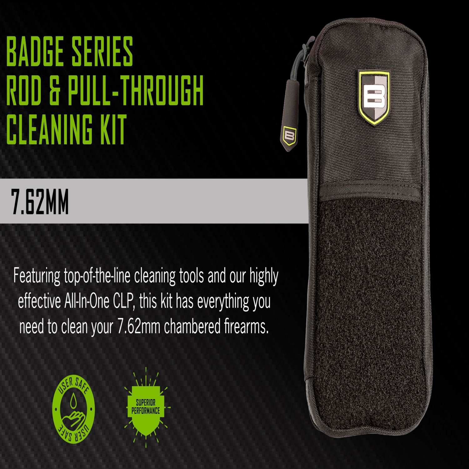Breakthrough Clean Technologies Badge Series Rod and Pull-Through Cleaning Kit with Molle Pouch - view number 7