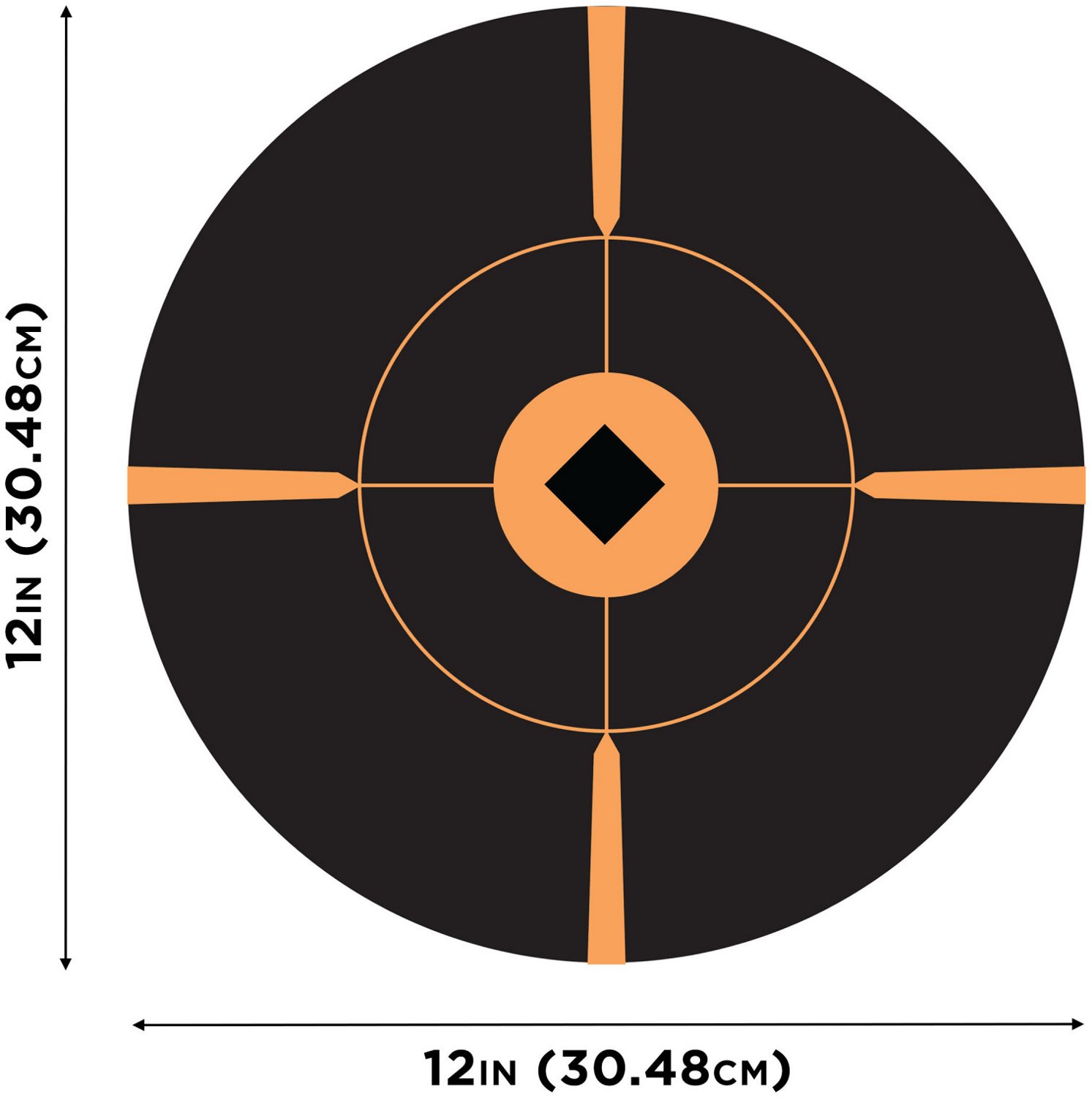Allen Company EZ Aim 12 in W x 12 in H Adhesive Splash Reactive Paper Shooting Targets 5-Pack                                    - view number 2