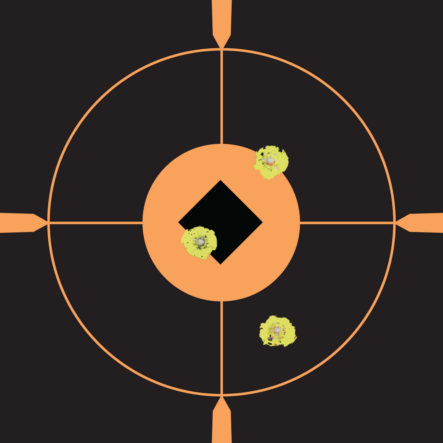 Allen Company EZ Aim 12 in W x 12 in H Adhesive Splash Reactive Paper Shooting Targets 5-Pack                                    - view number 6