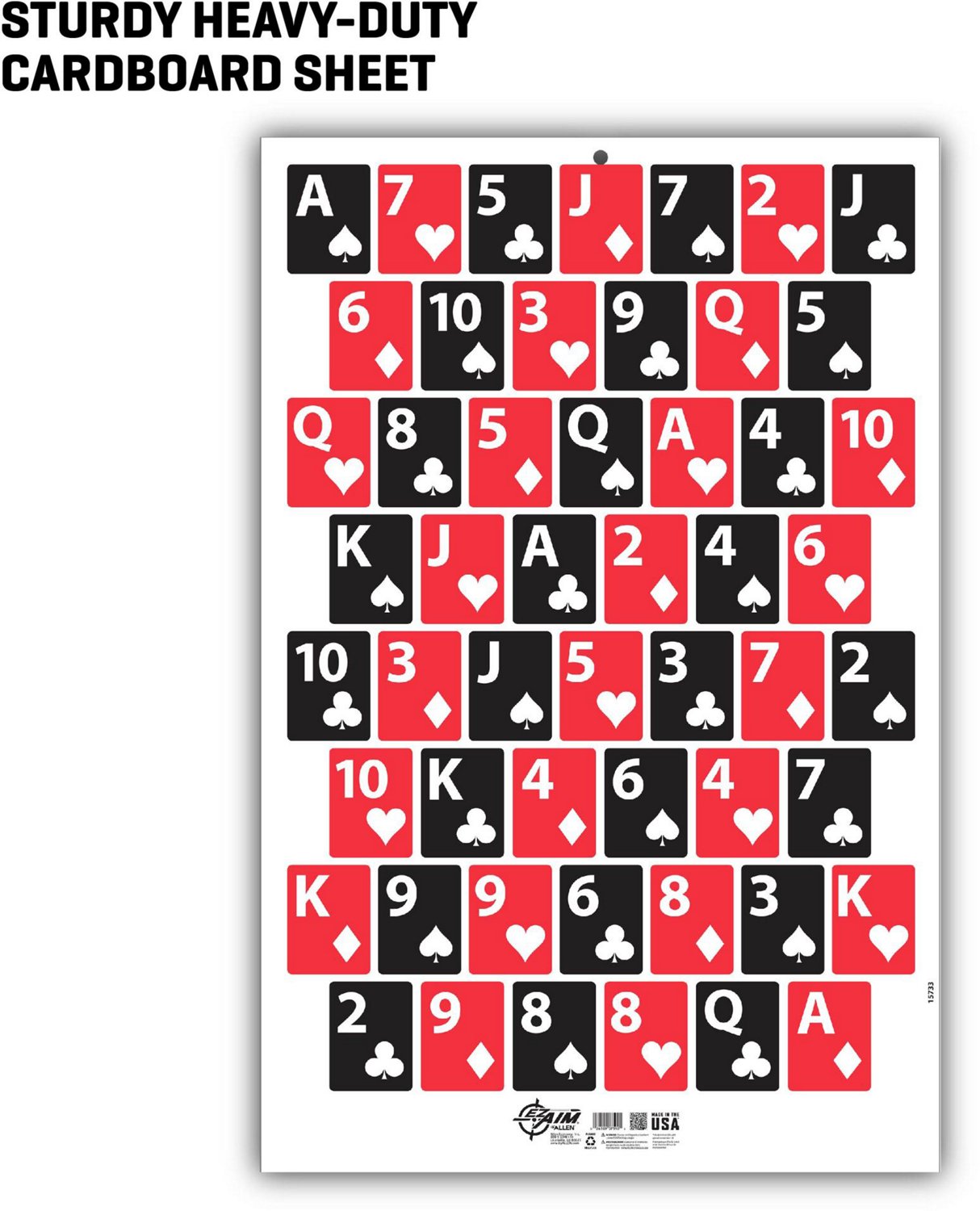 Allen Company EZ Aim Deck of Cards Shooting Target and Backer - view number 8