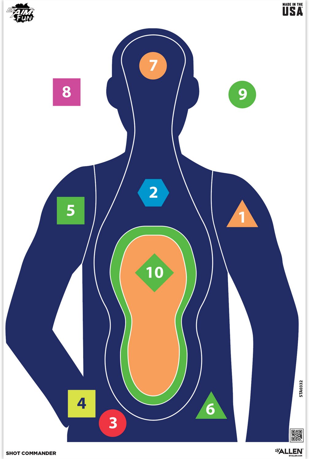 Allen Company EZ Aim Fun Tough Crowd Paper Shooting Targets 3-Pack