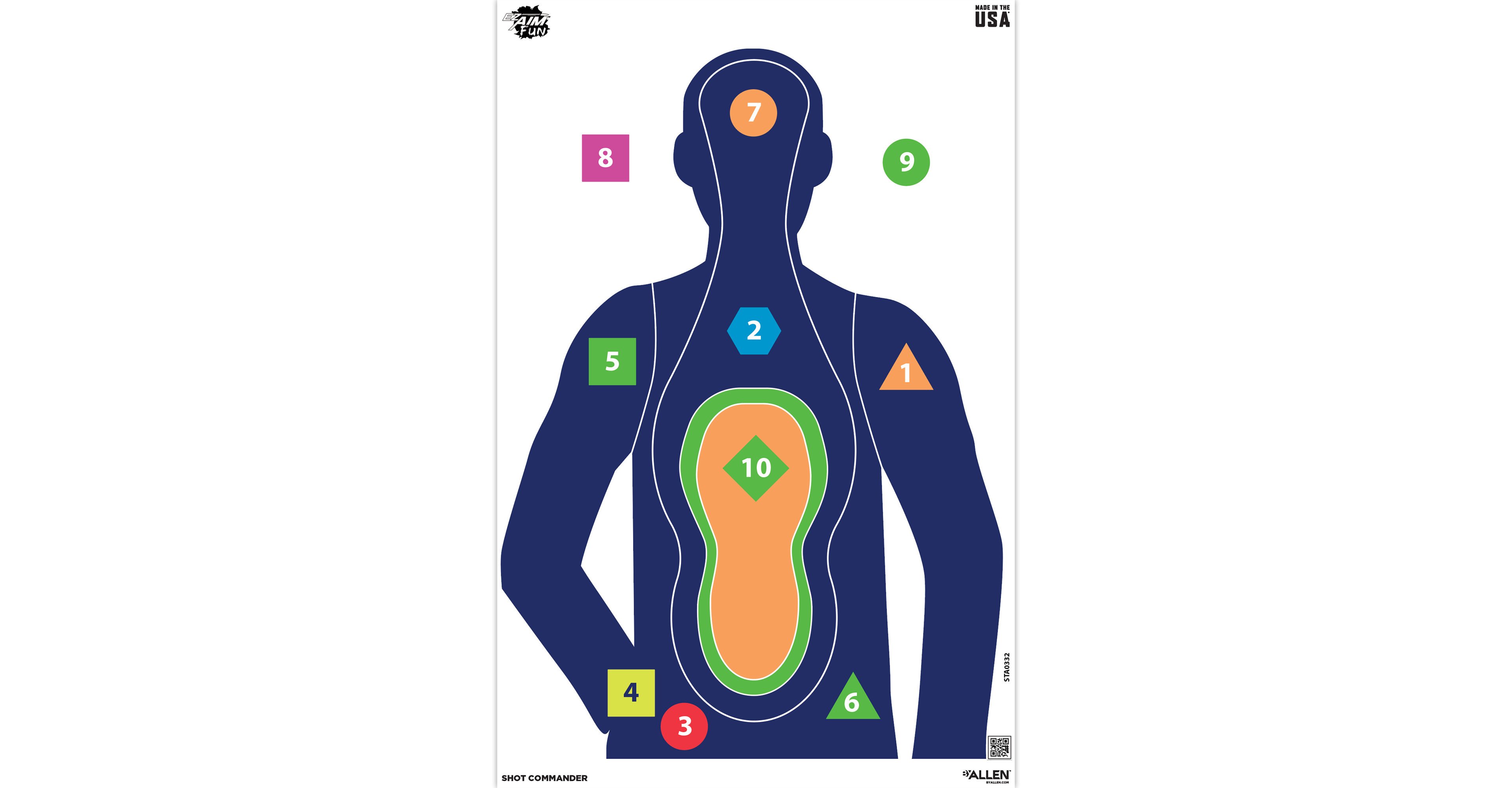 Allen Company EZ Aim Fun Tough Crowd Paper Shooting Targets 3-Pack