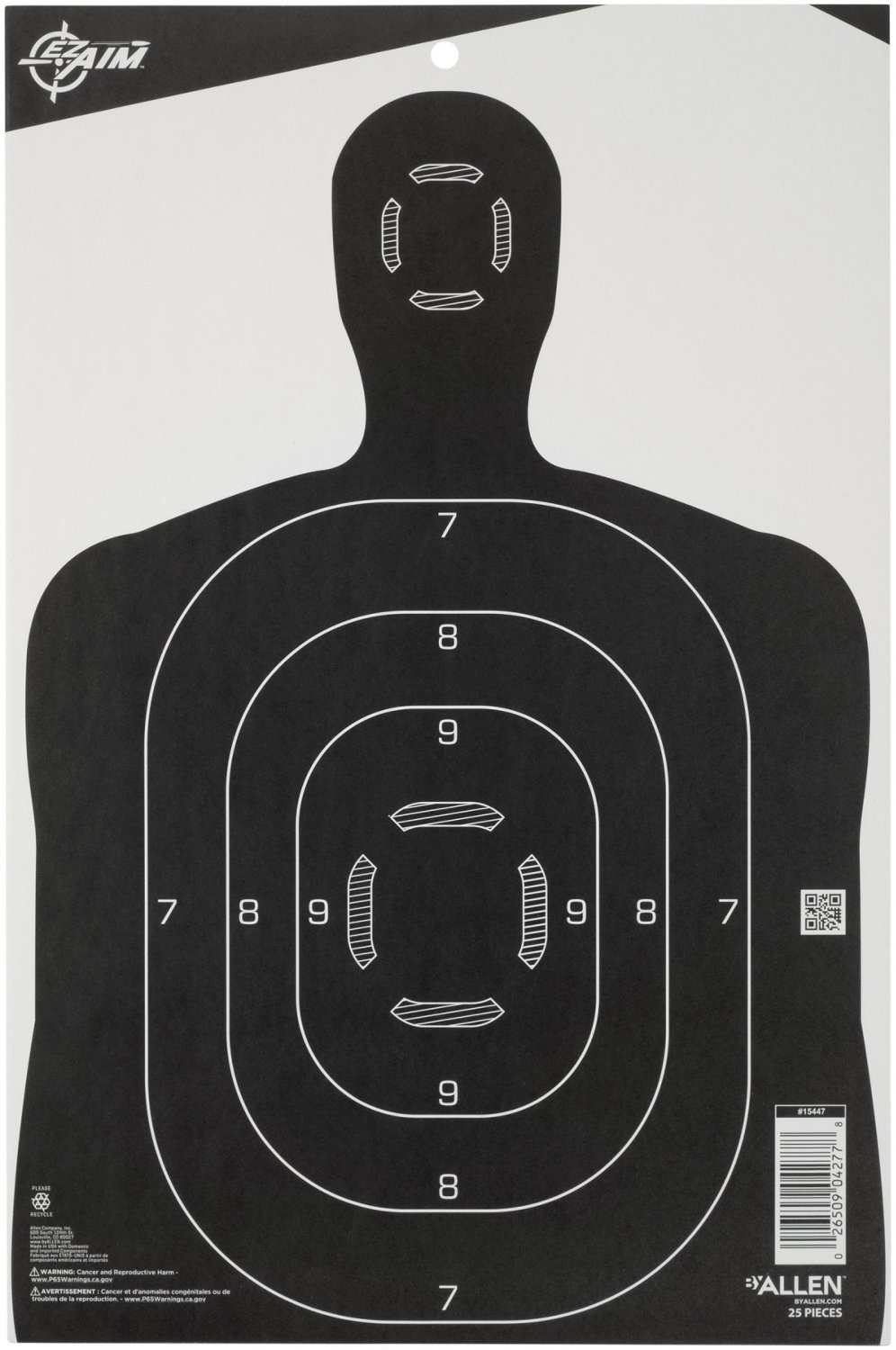 Allen Company EZ Aim 12 in W x 18 in H Silhouette Paper Shooting Targets 25-Pack - view number 7