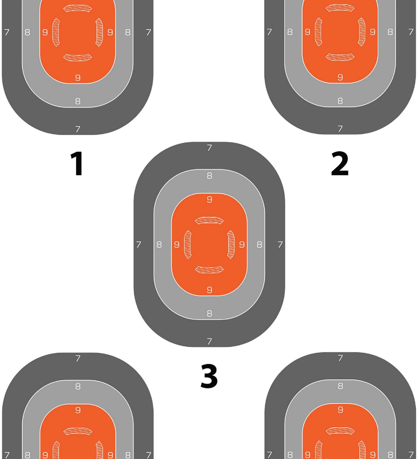 Allen Company EZ Aim 5-Spot Paper Targets 50-Pack                                                                                - view number 5