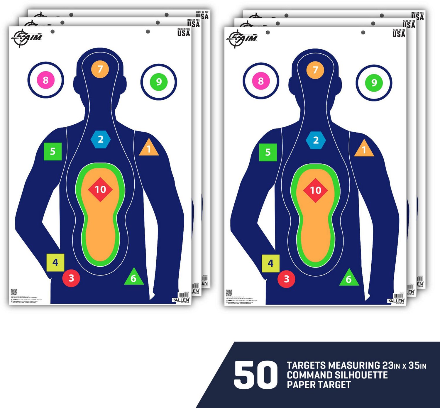 Allen Company EZ Aim Command Silhouette Targets 50-Pack                                                                          - view number 3