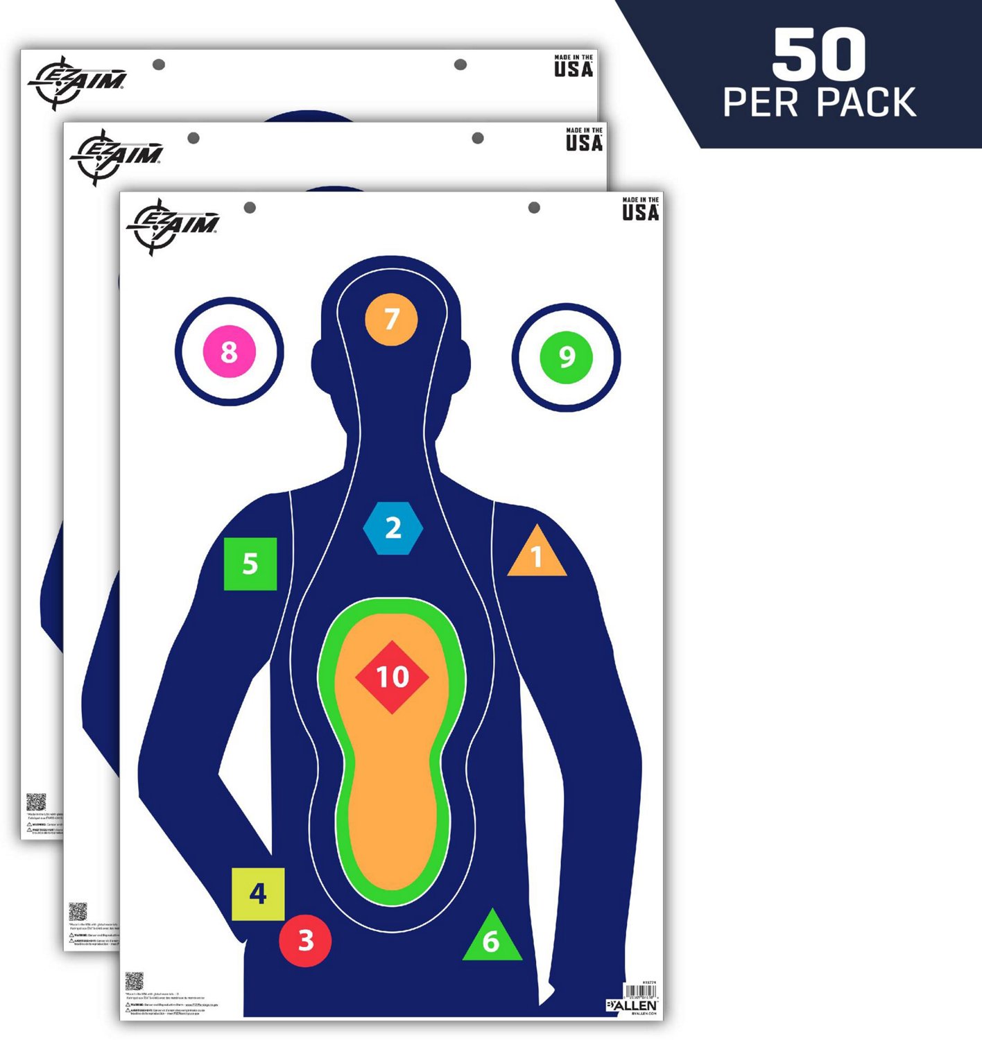 Allen Company EZ Aim Command Silhouette Targets 50-Pack                                                                          - view number 4