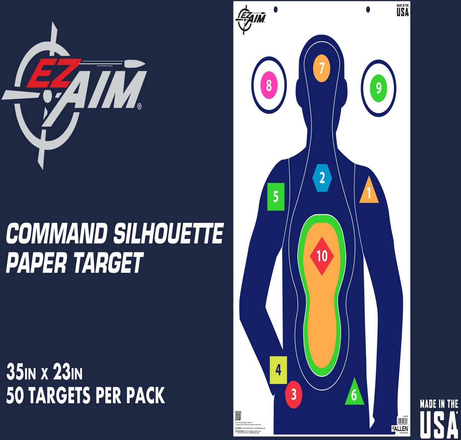 Allen Company EZ Aim Command Silhouette Targets 50-Pack                                                                          - view number 8