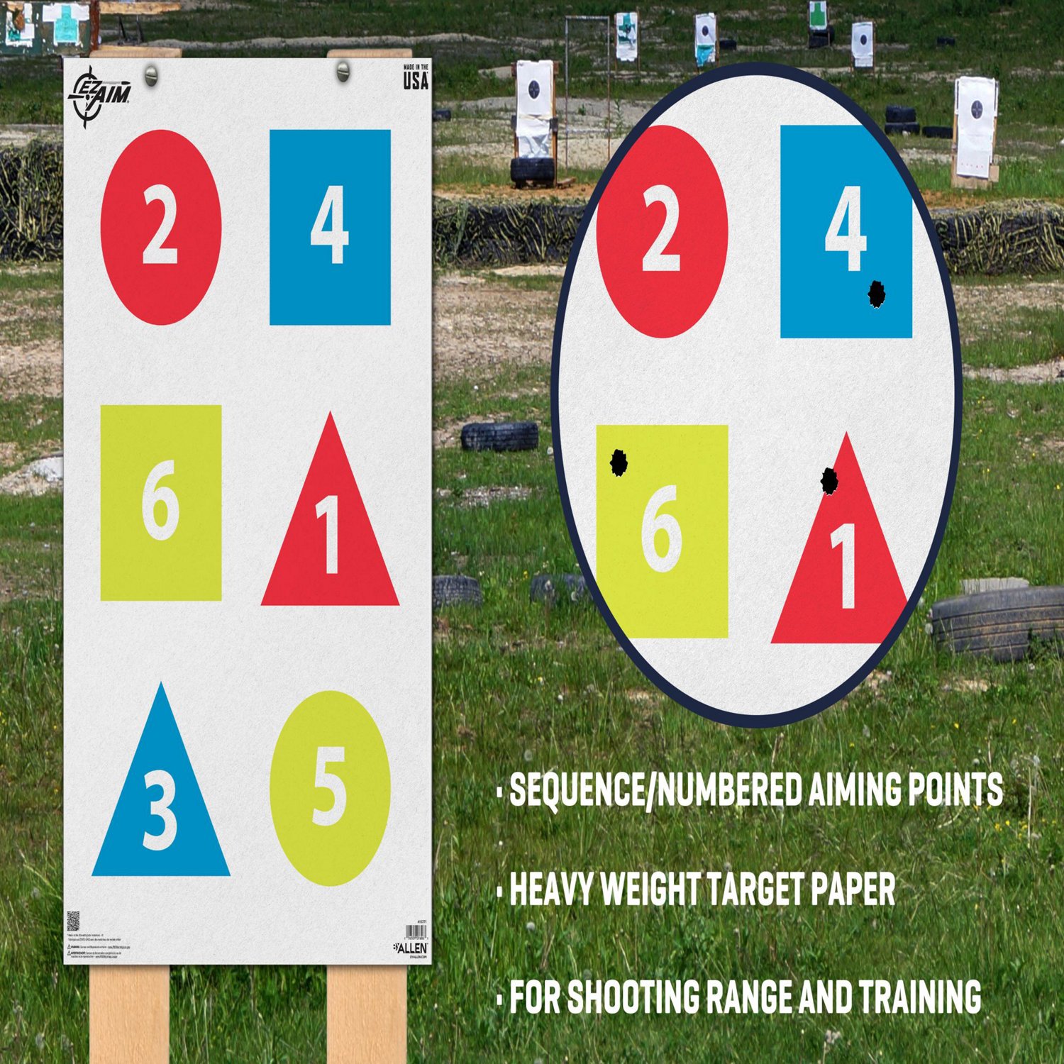 Allen Company EZ Aim Command Targets 50-Pack