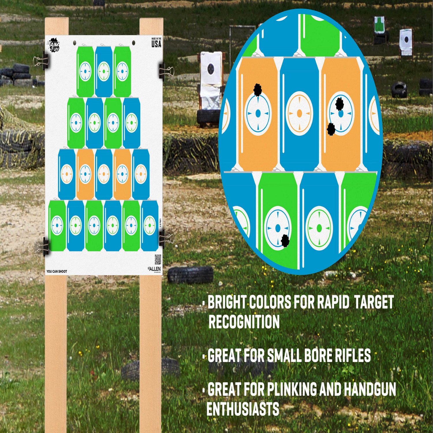 Allen Company EZ Aim FUN You Can Shoot Paper Targets 4-Pack