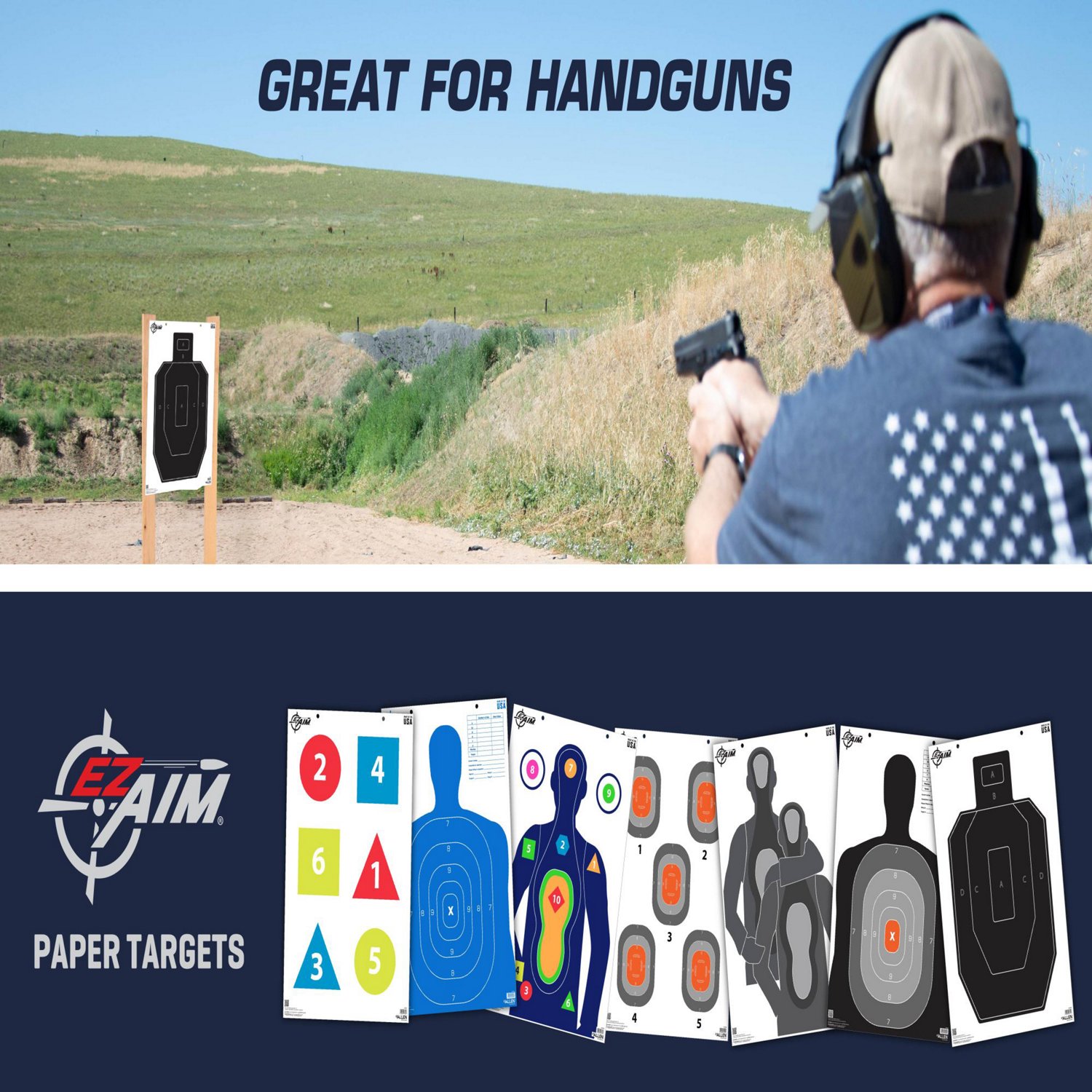 Allen Company EZ AIM IPSC Silhouette Targets 50-Pack