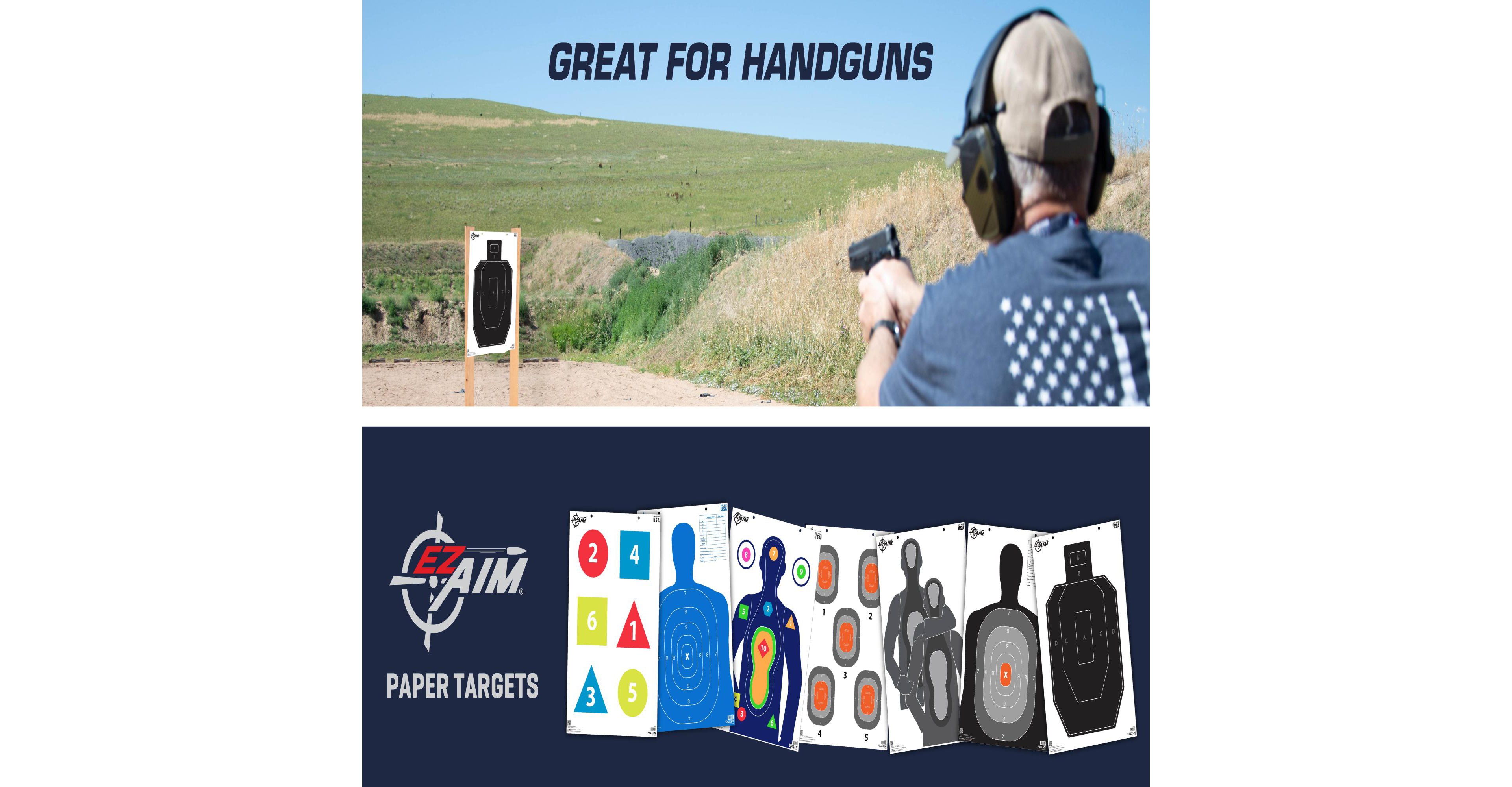 Allen Company EZ AIM IPSC Silhouette Targets 50-Pack