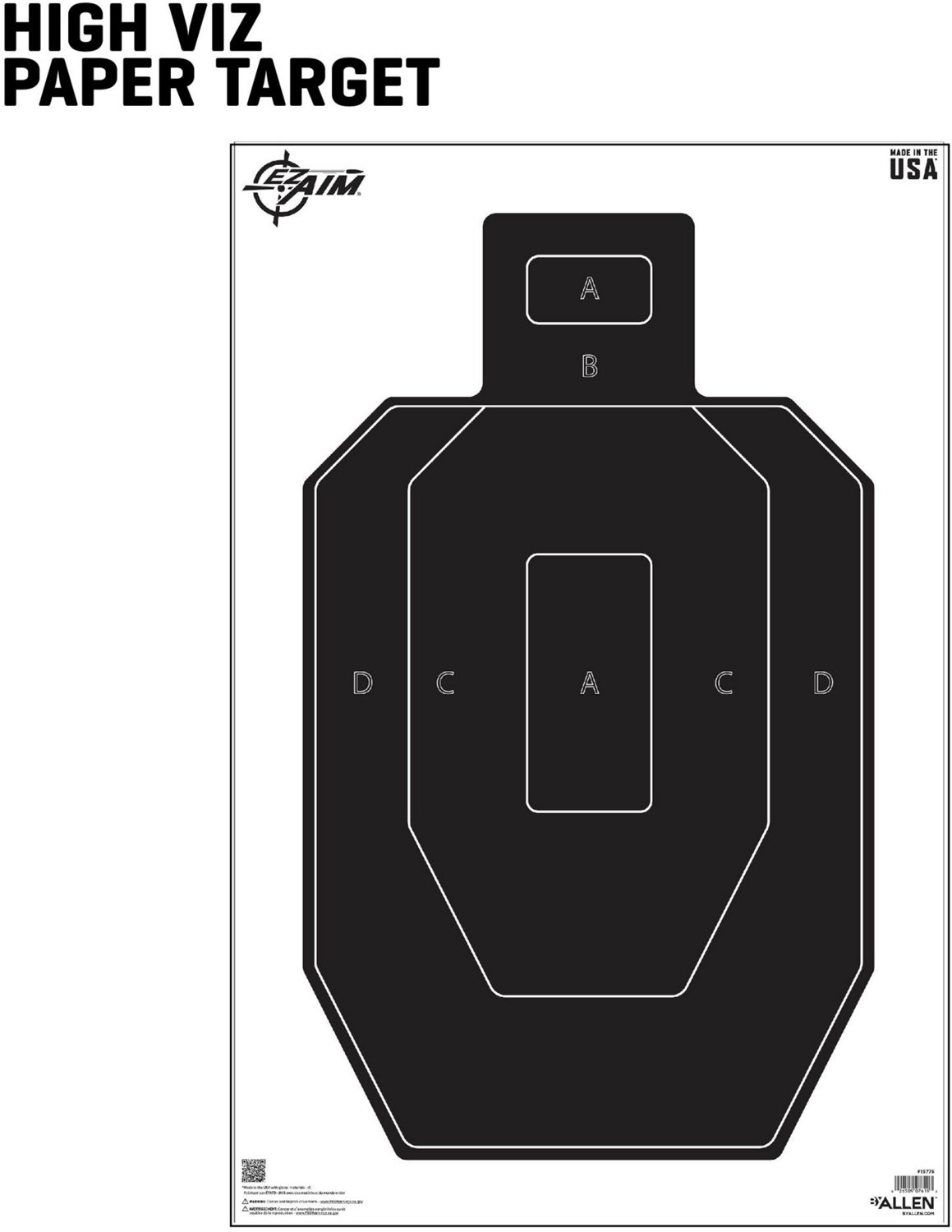 Allen Company EZ AIM IPSC Silhouette Targets 50-Pack - view number 6