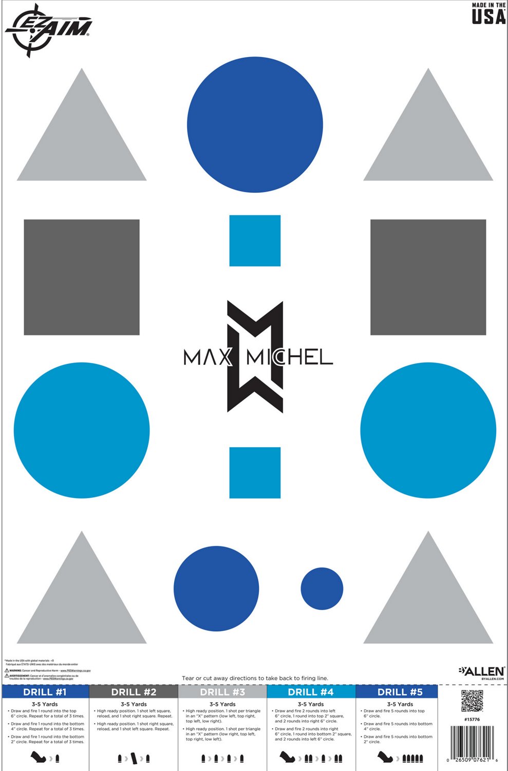 Allen Company EZ Aim Max Michel Course of Fire Training Targets 50-Pack - view number 1