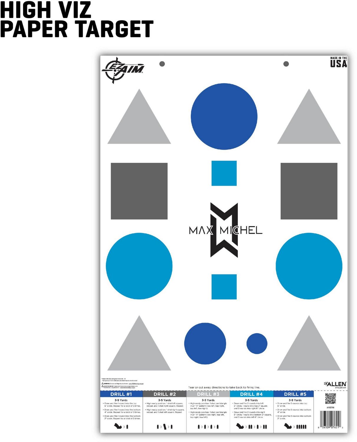 Allen Company EZ Aim Max Michel Course of Fire Training Targets 50-Pack - view number 6