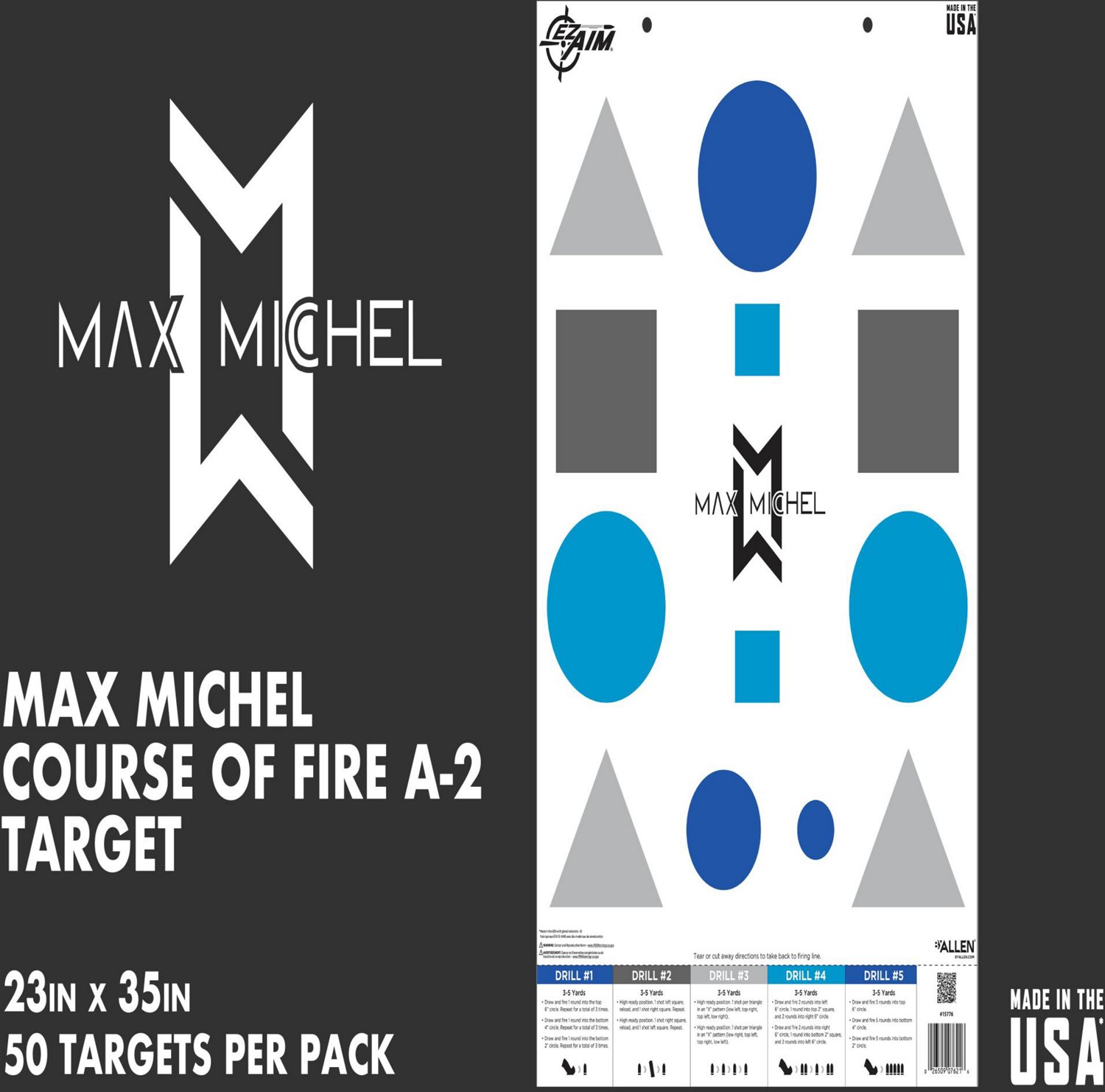 Allen Company EZ Aim Max Michel Course of Fire Training Targets 50-Pack - view number 8