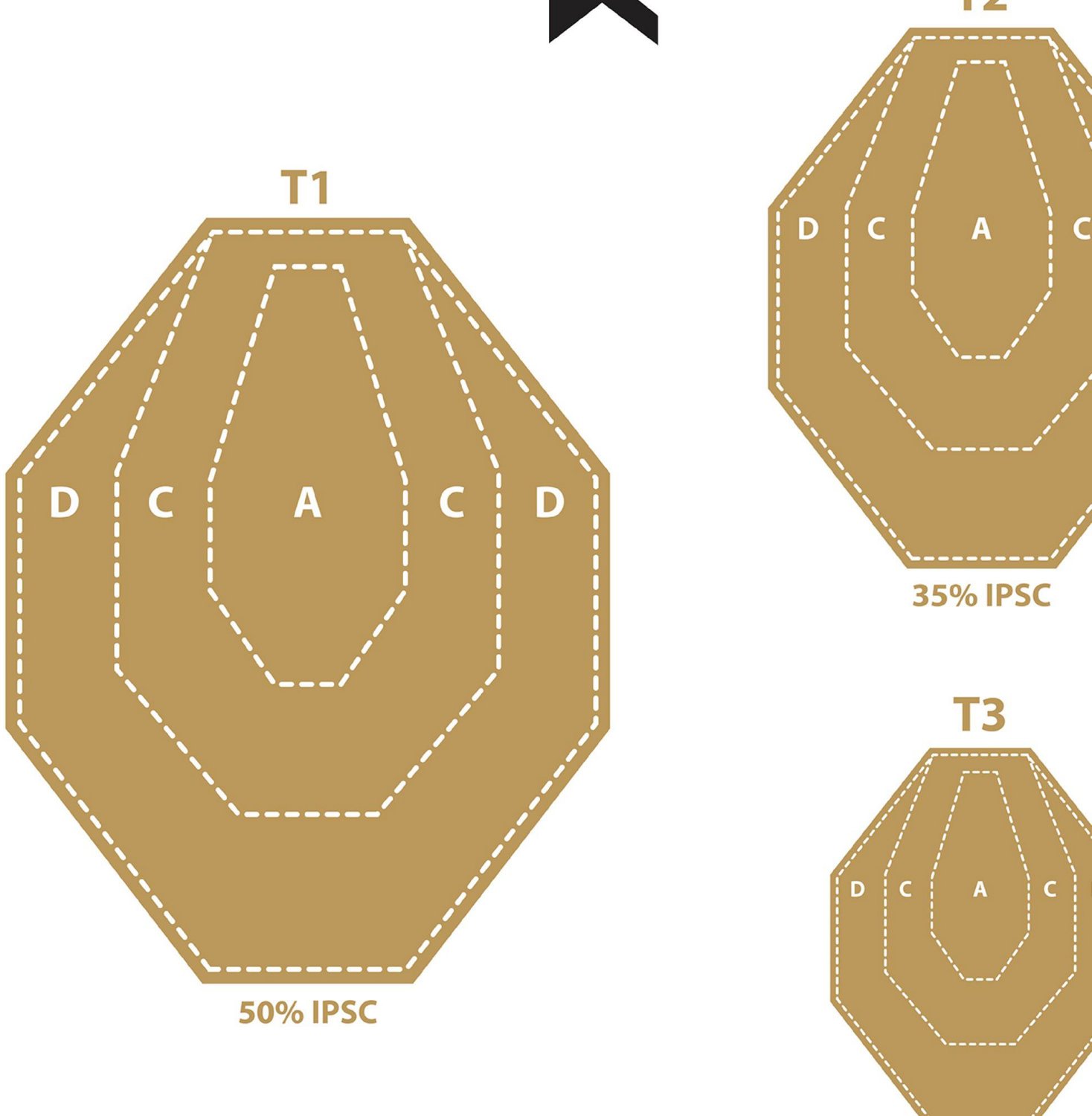 Allen Company EZ Aim Max Michel Course of Fire Training Paper Shooting Targets 50-Pack - view number 5