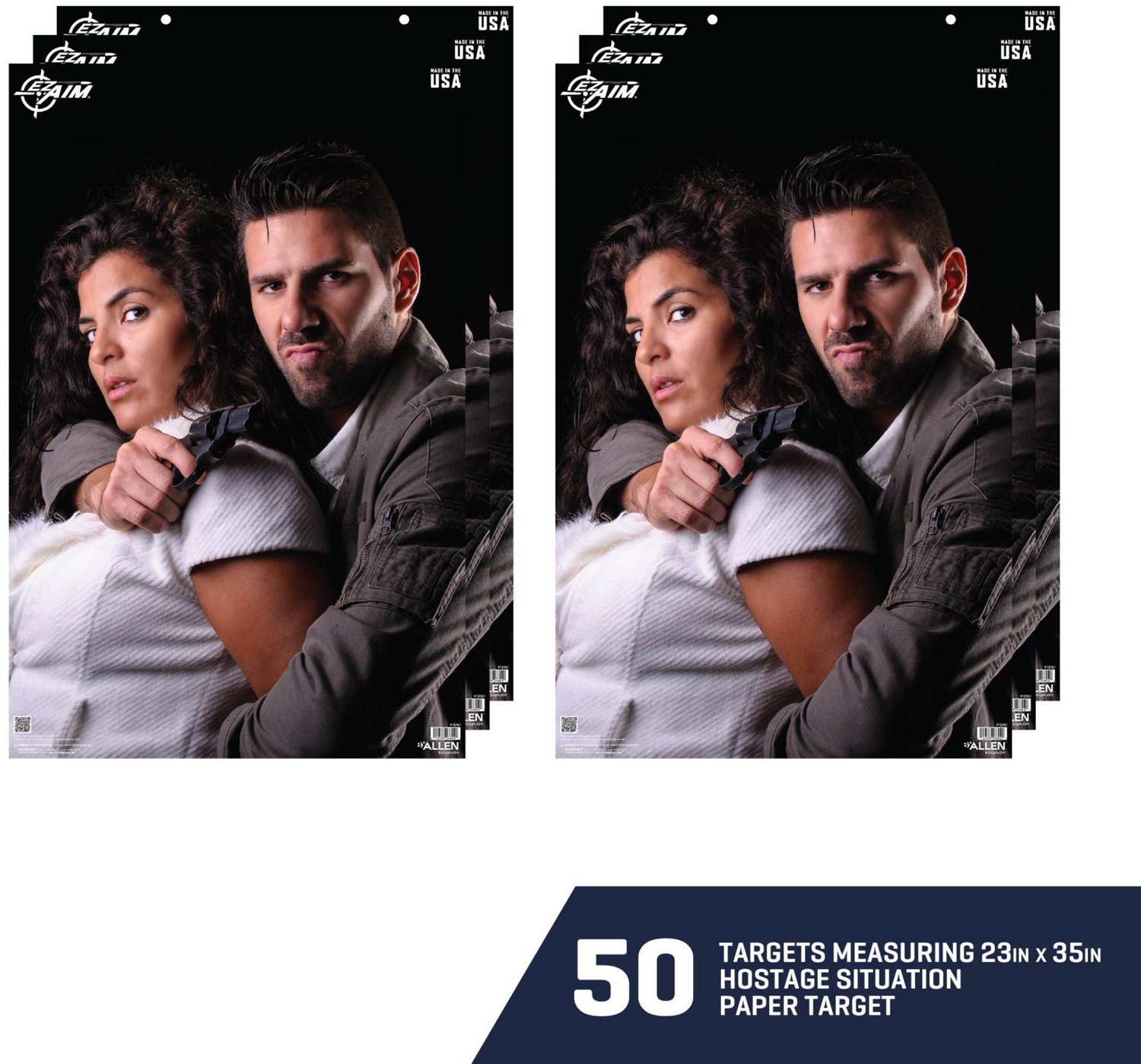 Allen Company EZ Aim Photo Real Hostage Situation Shooting Targets 50-Pack - view number 3