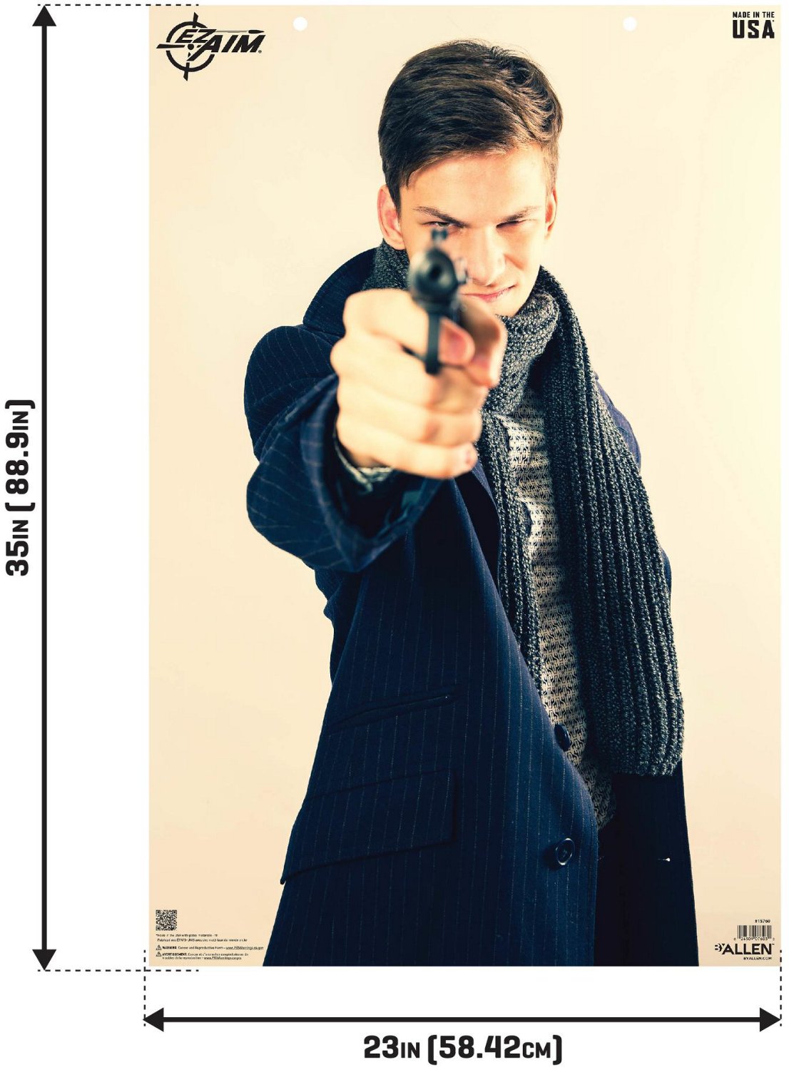 Allen Company EZ Aim Photo Real Male Threat Targets 50-Pack - view number 2