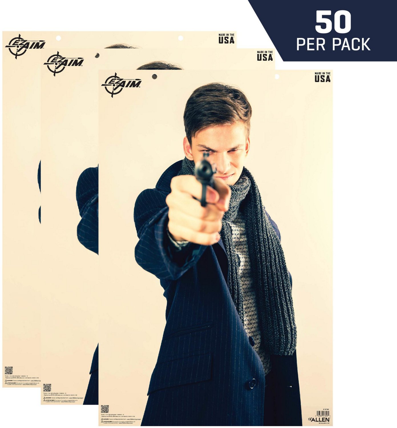 Allen Company EZ Aim Photo Real Male Threat Targets 50-Pack - view number 4
