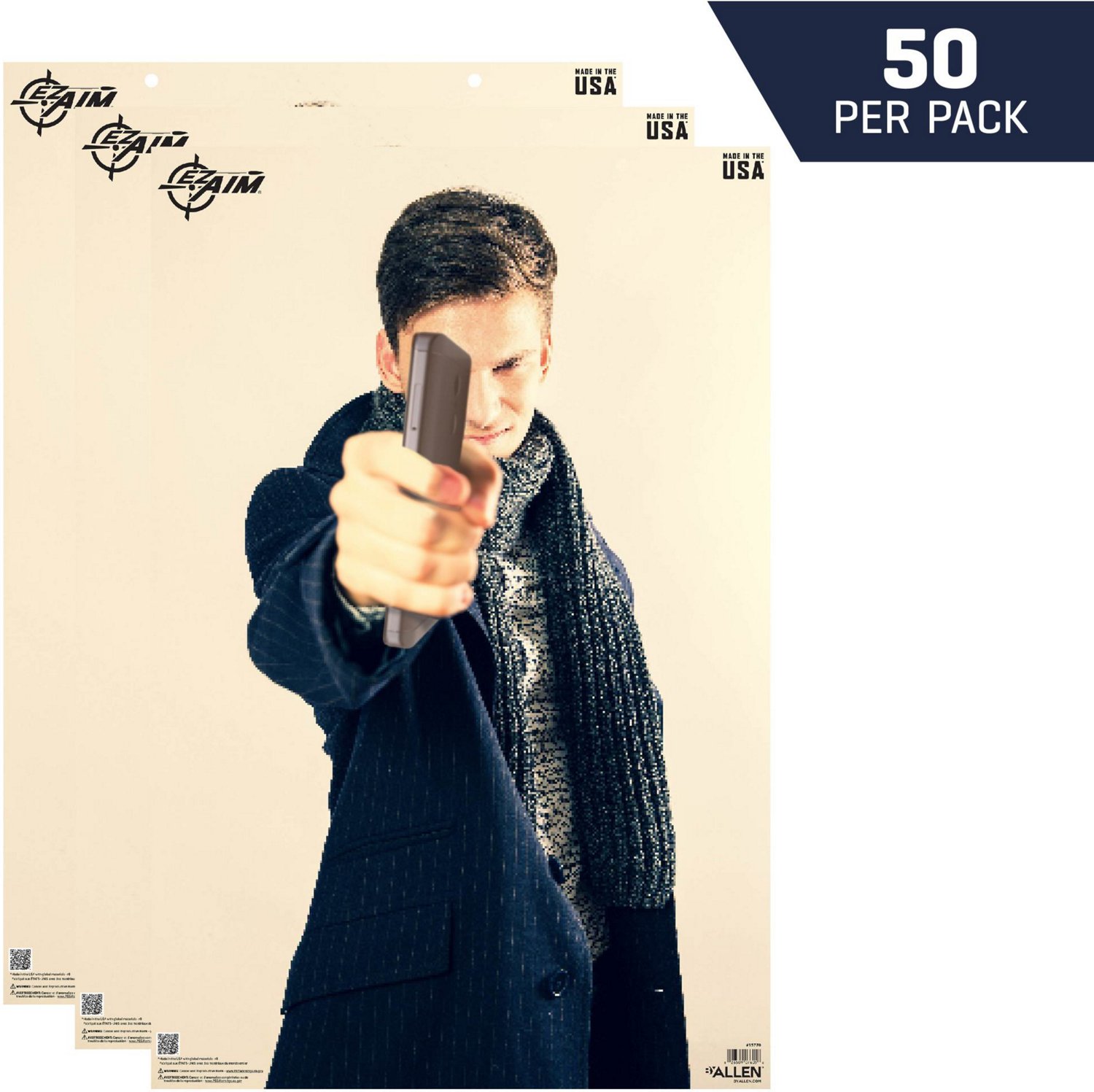 Allen Company EZ Aim Photo Realistic Male No Threat Targets 50-Pack - view number 4