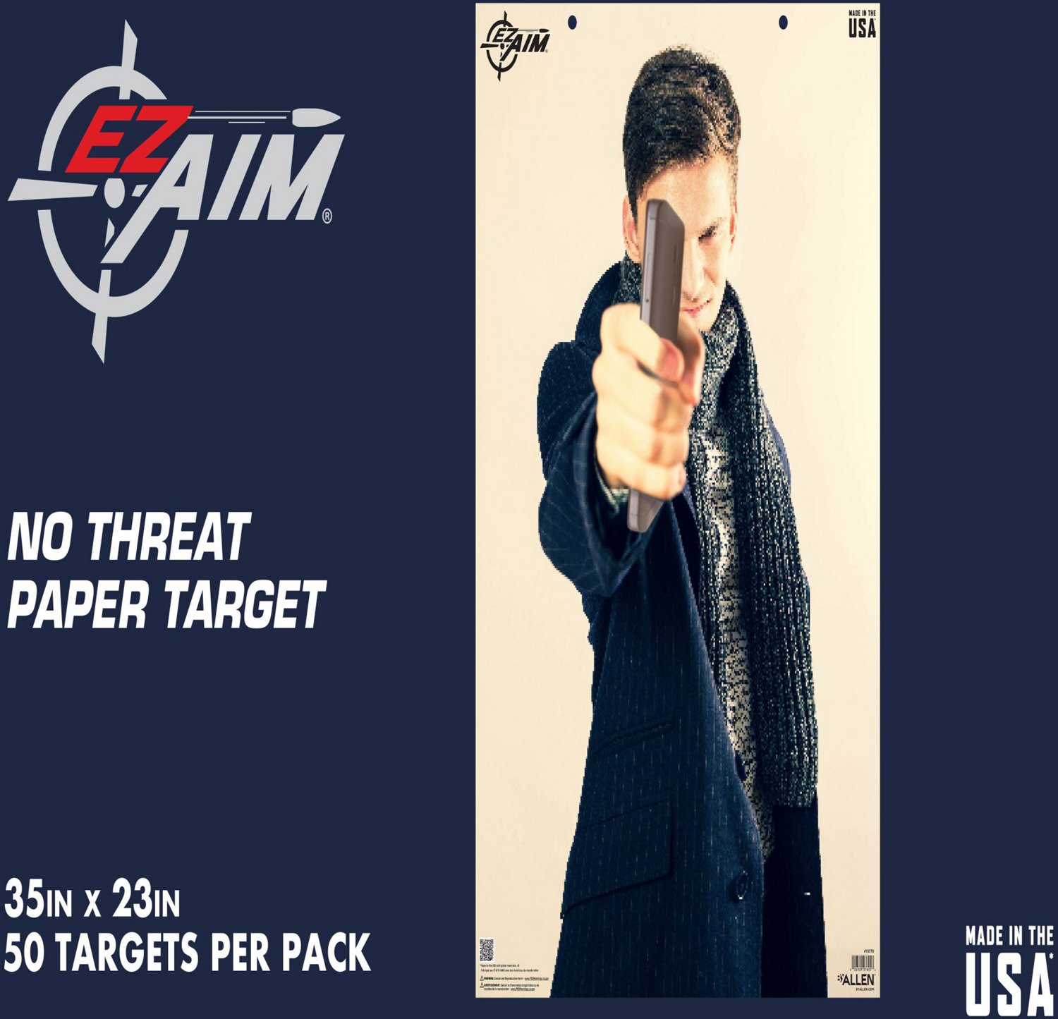 Allen Company EZ Aim Photo Realistic Male No Threat Targets 50-Pack - view number 8