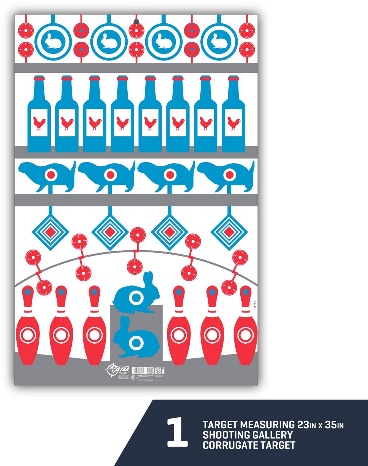 Allen Company EZ Aim Shooting Gallery Paper Shooting Target and Backer - view number 3
