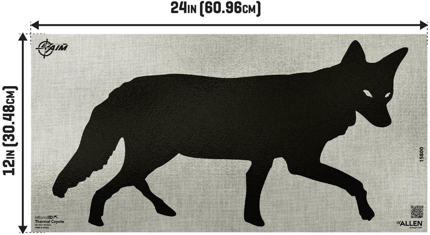 Allen Company EZ Aim Thermal ID Coyote Paper Target - view number 2