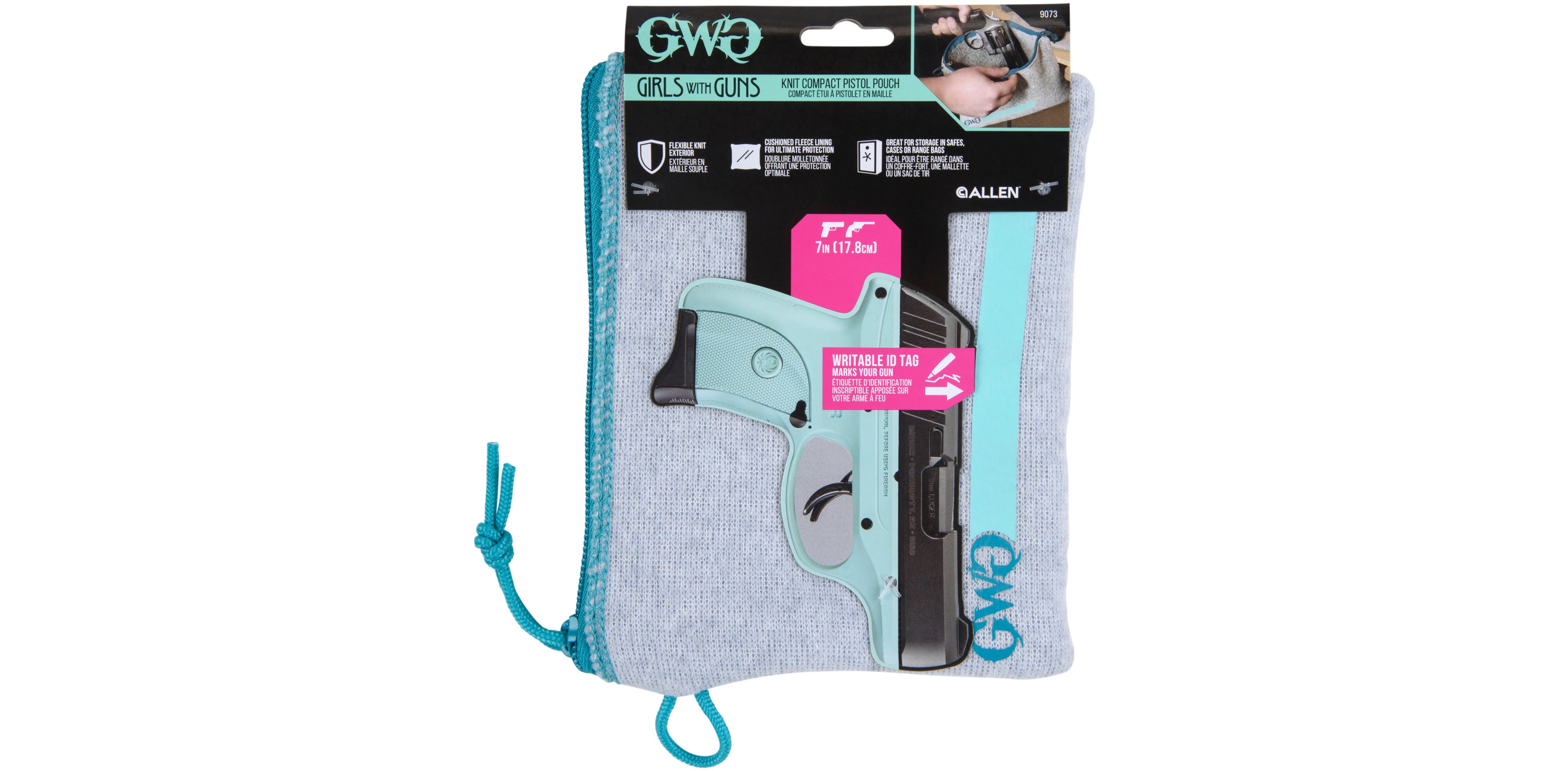 Girls With Guns Lockable Handgun Storage Pouch with Writable ID Label