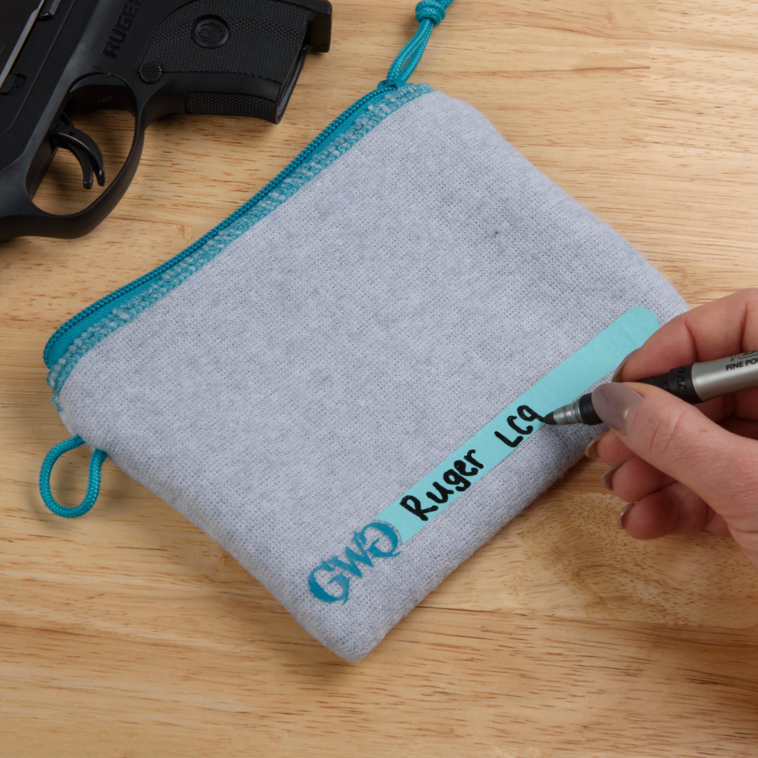 Girls With Guns Lockable Handgun Storage Pouch with Writable ID Label                                                            - view number 6