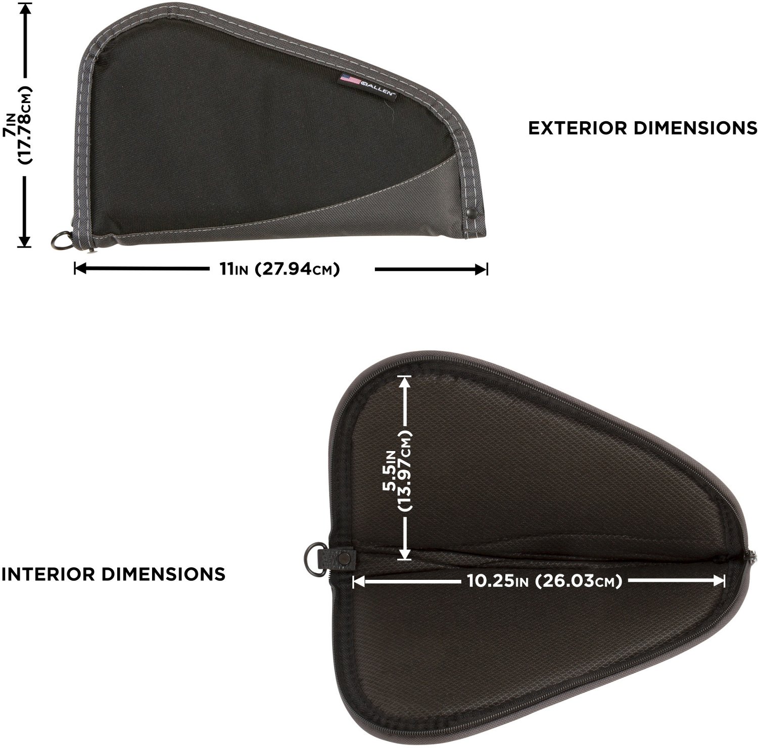 Allen Company 11 in Deluxe Handgun Case - view number 2