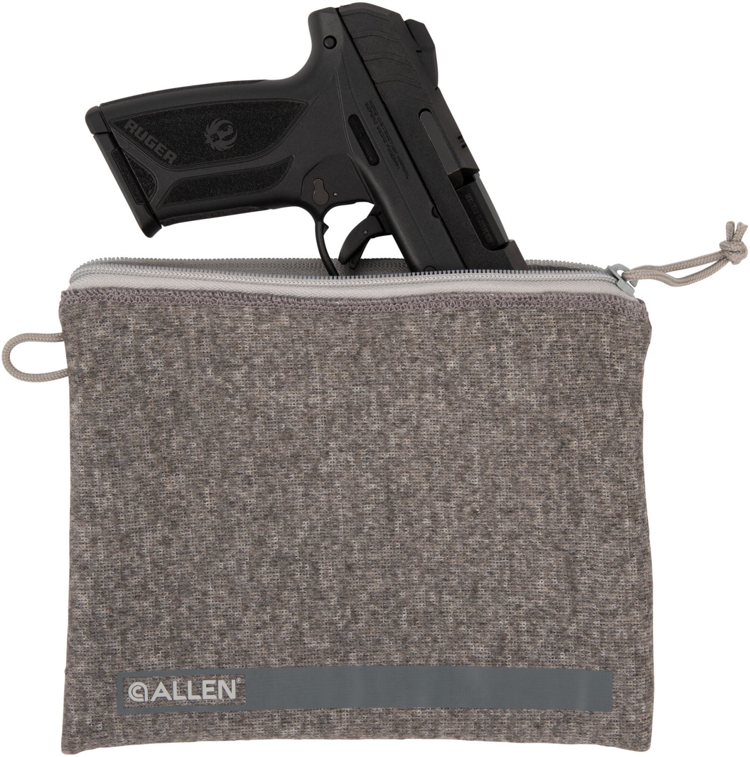Allen Company Full-Size 7 in to 9 in Lockable Handgun Storage Pouch with Writeable ID Label - view number 6