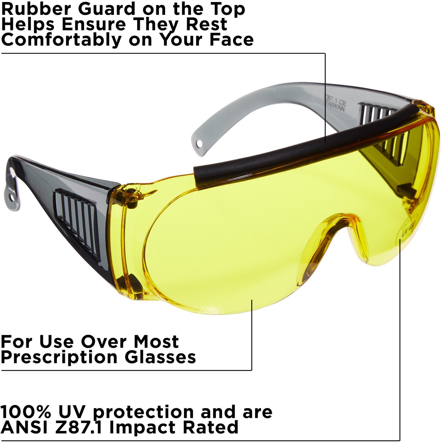 Allen Company Safety Glasses with Ballistic Eye Protection                                                                       - view number 3