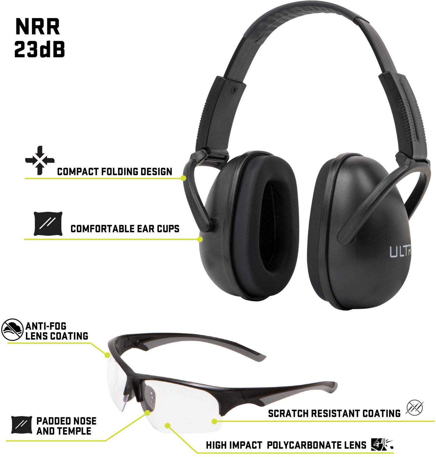 Allen Company ULTRX Blocker Ear and Eye Protection Combo                                                                         - view number 3