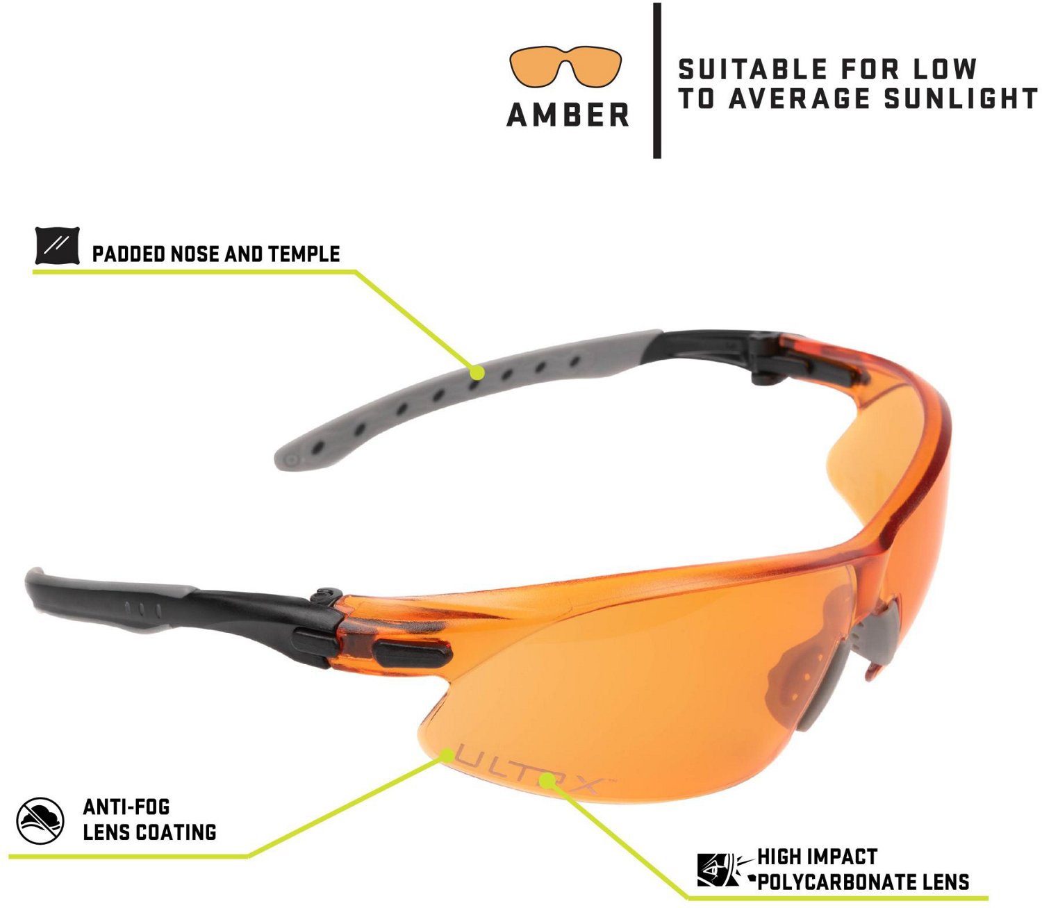 Allen Company ULTRX Keen Safety Glasses                                                                                          - view number 3