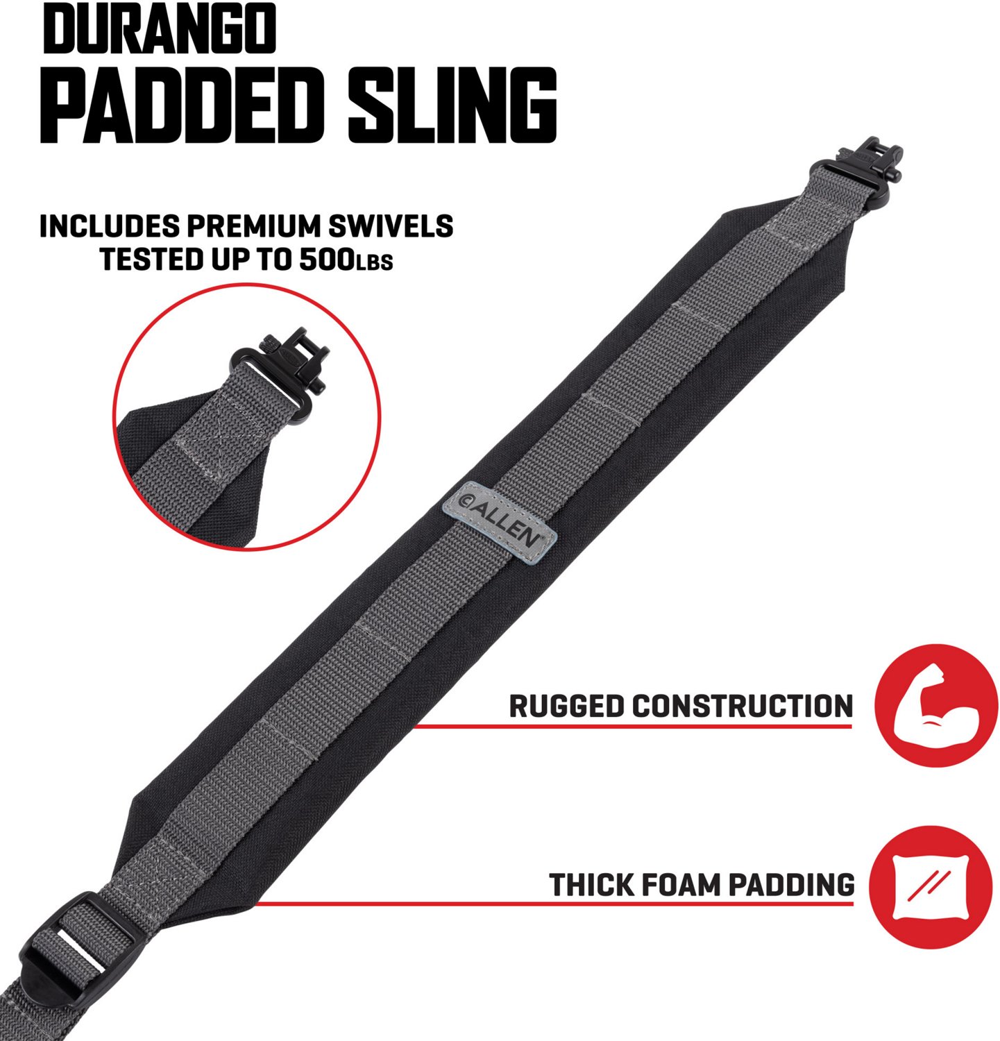 Allen Company 500 lb Capacity Durango Endura Sling with Swivels                                                                  - view number 3