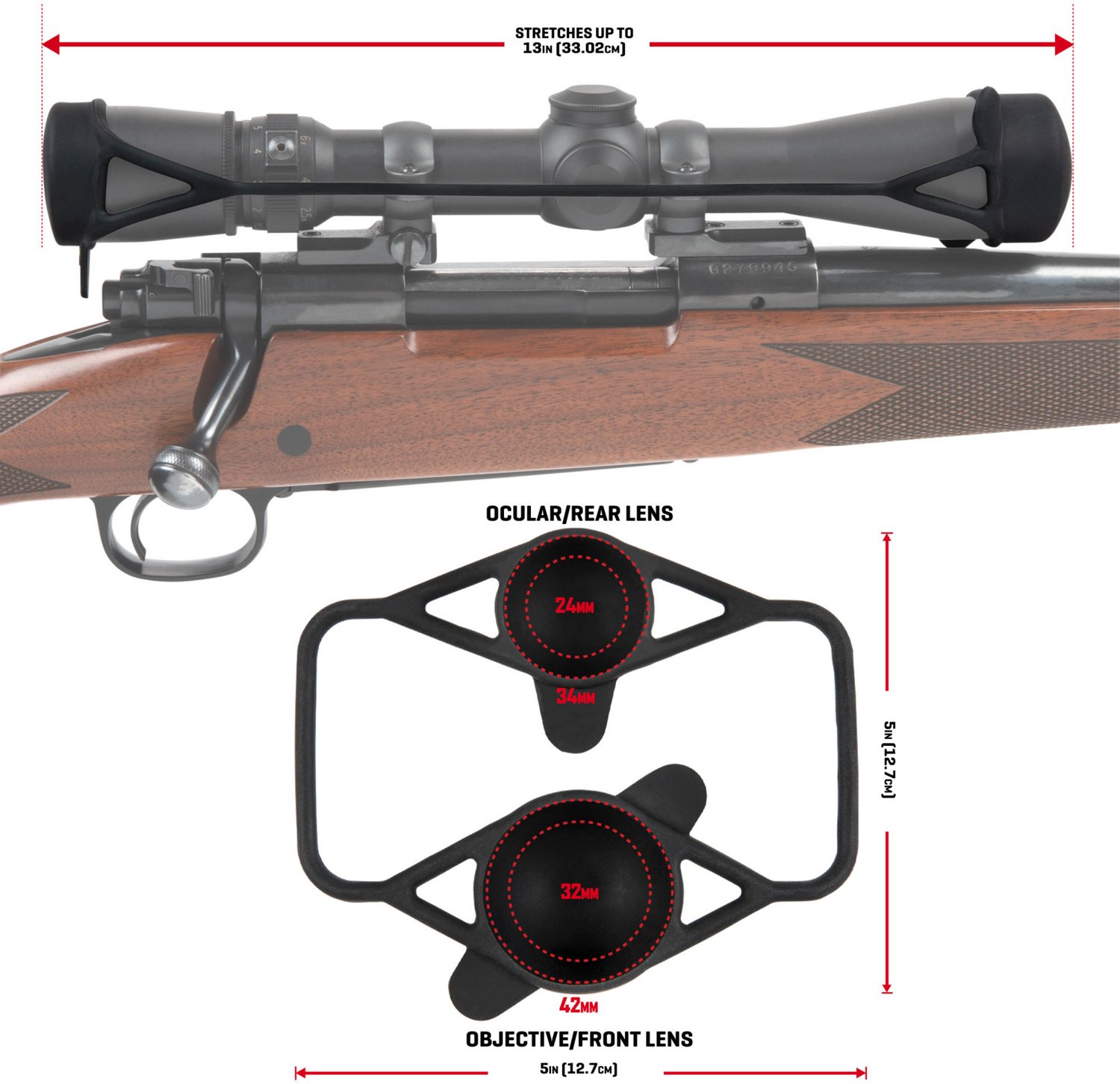 Allen Company 40mm Scope Stretchable Scope Double Cover                                                                          - view number 2