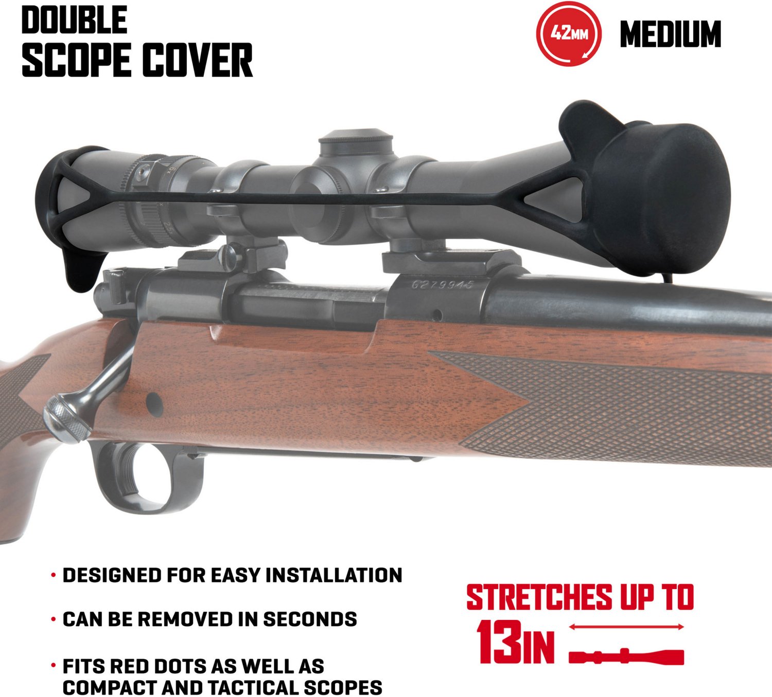 Allen Company 40mm Scope Stretchable Scope Double Cover                                                                          - view number 3