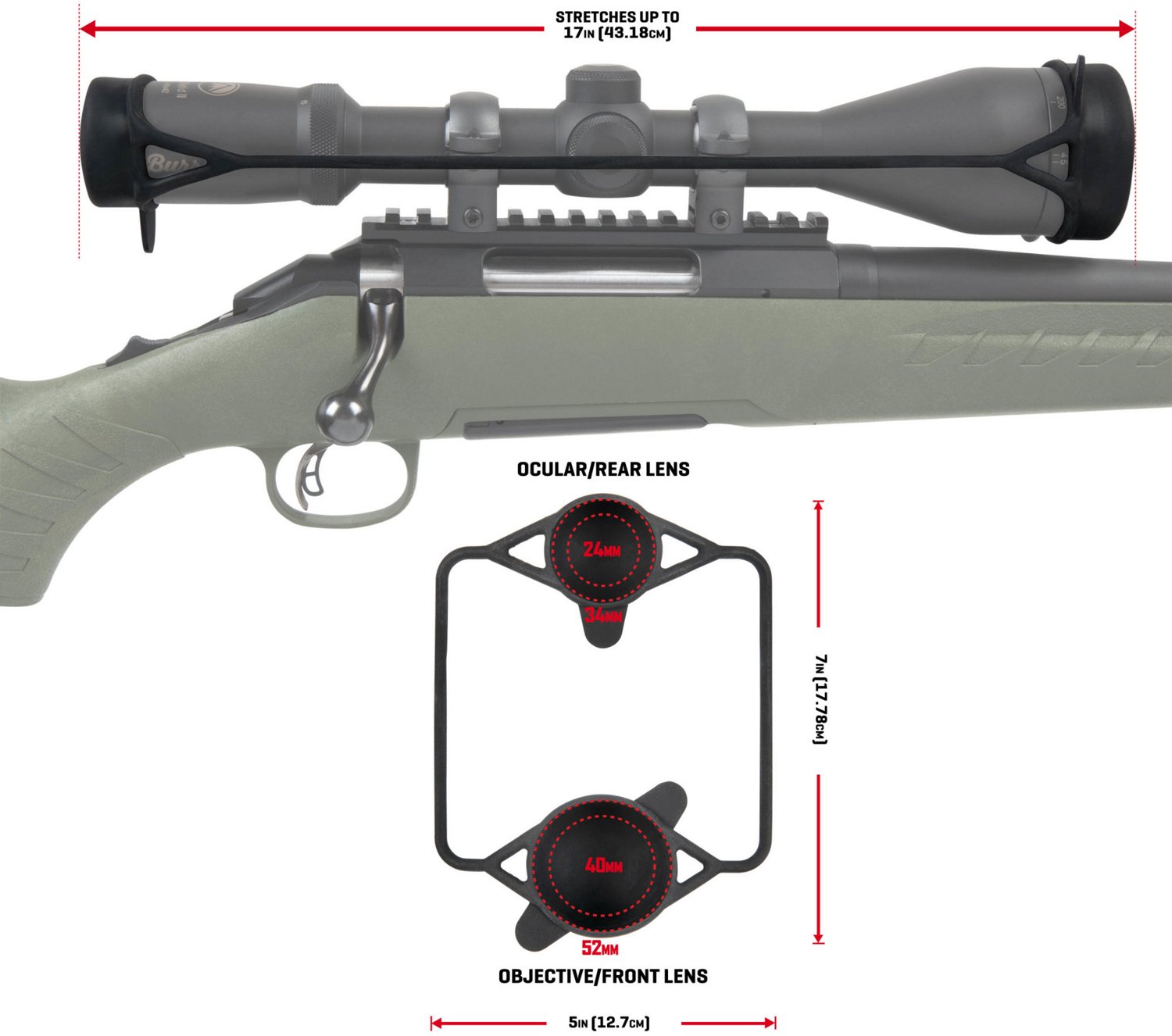 Allen Company 56mm Scope Stretchable Scope Double Cover - view number 2