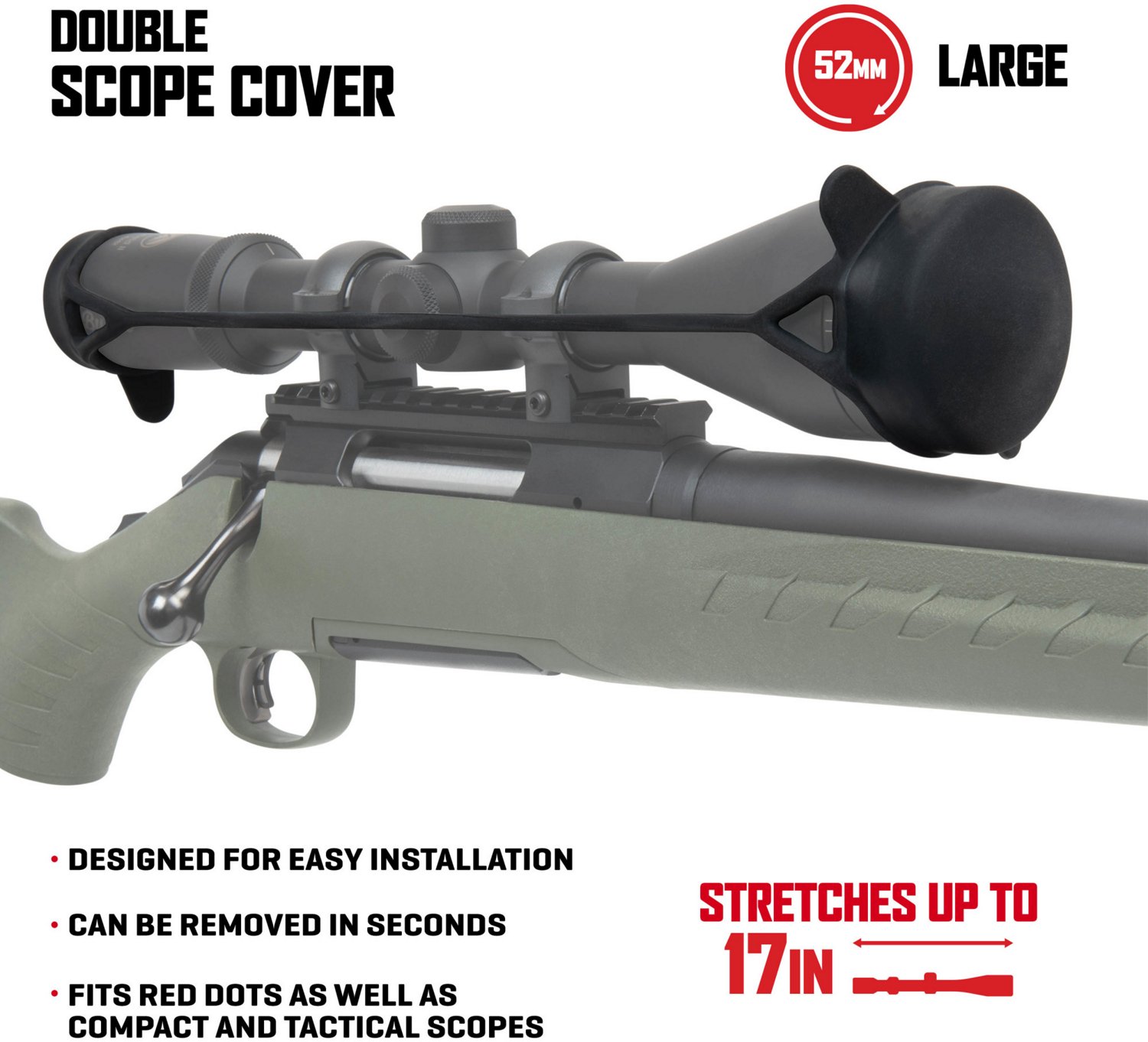 Allen Company 56mm Scope Stretchable Scope Double Cover - view number 3