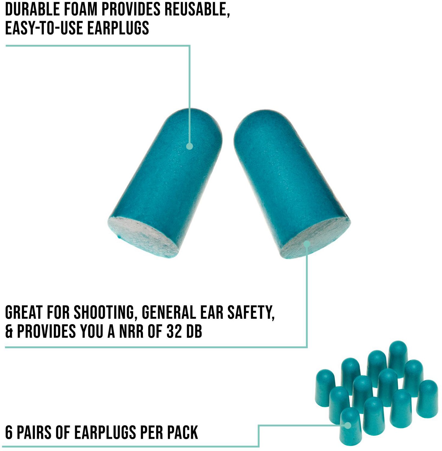 Girls With Guns Silencer Foam Earplugs 6-Pack - view number 3