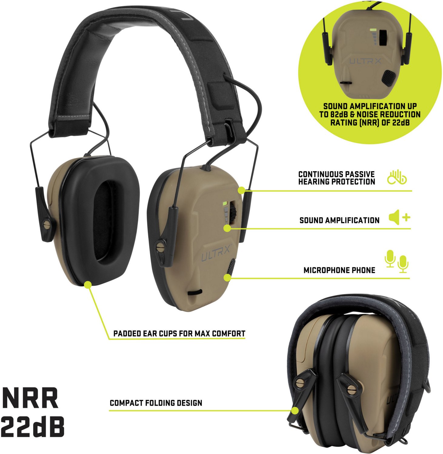ULTRX Bionic Electronic Earmuff - view number 3