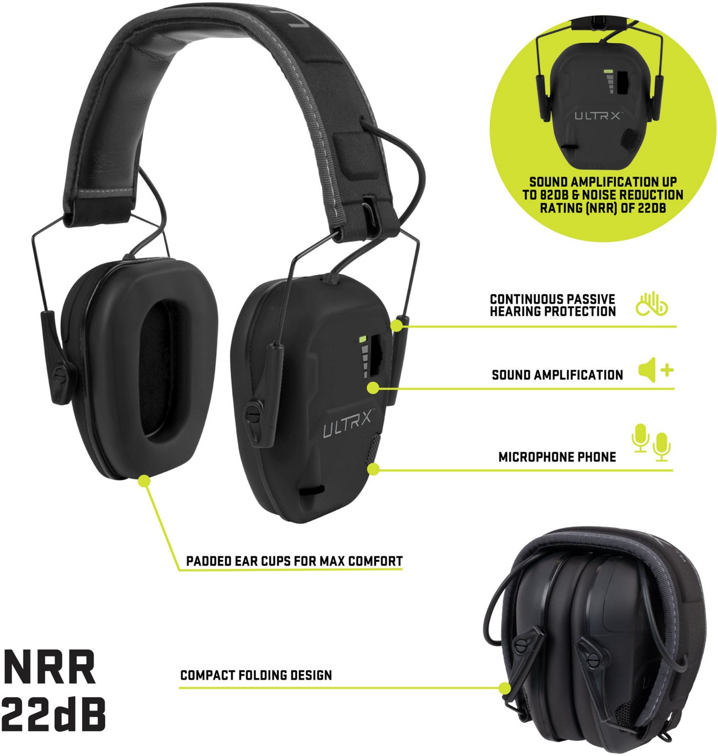 ULTRX Bionic Electronic Earmuff - view number 3