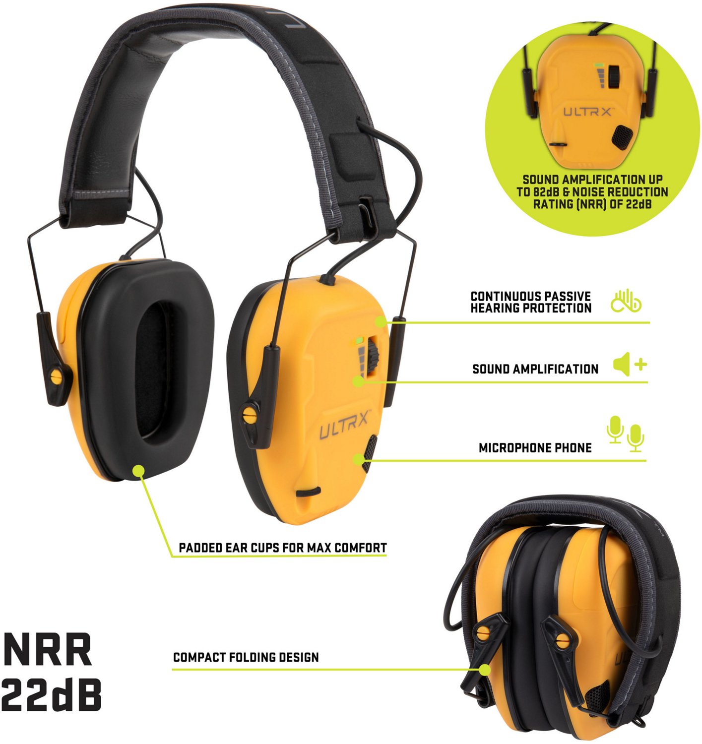 ULTRX Bionic Electronic Earmuff - view number 3