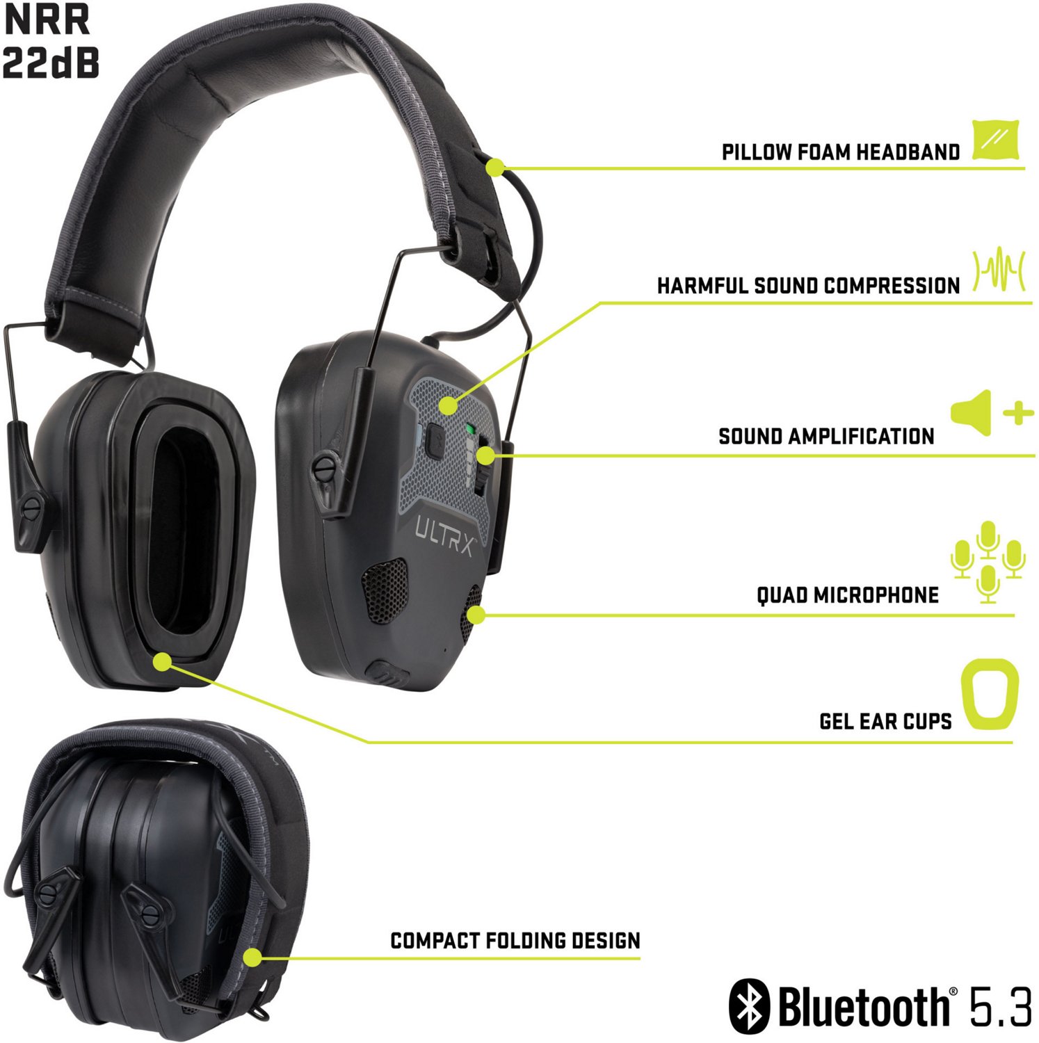 ULTRX Bionic Fuse Bluetooth Electronic Earmuff - view number 3