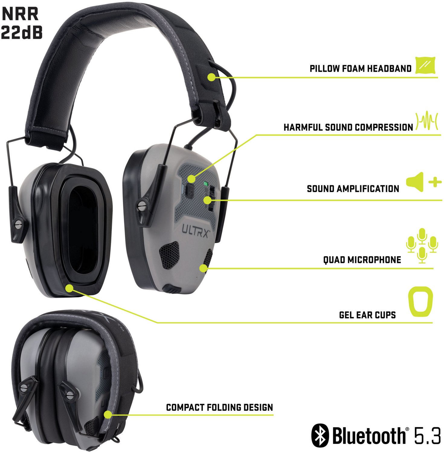 ULTRX Bionic Fuse Bluetooth Electronic Earmuff - view number 3
