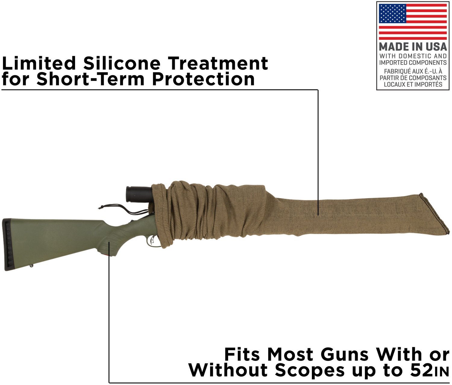 Allen Company Green Camo Gun Sock - view number 3