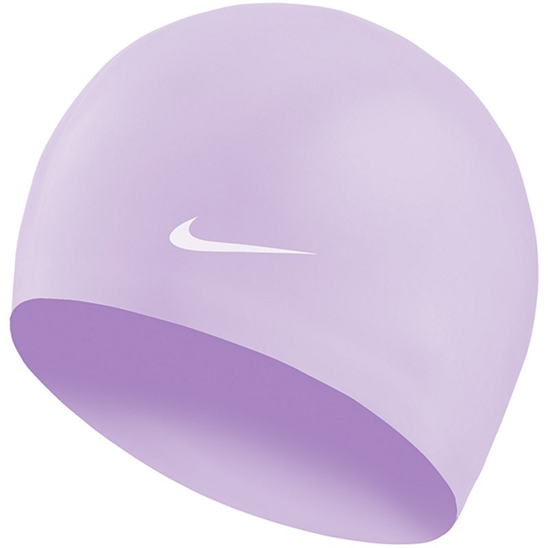 Nike Adults' Swim Solid Silicone Training Cap Oxygen Purple - Swim And Diving Accessories at Academy Sports