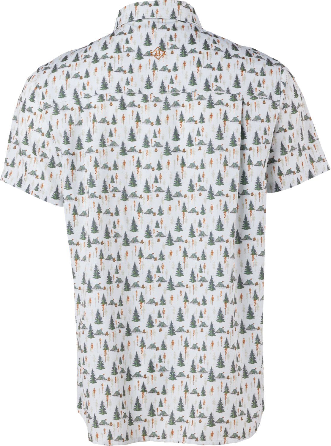 BURLEBO Men's Performance Button-Up Short Sleeve Shirt                                                                           - view number 4