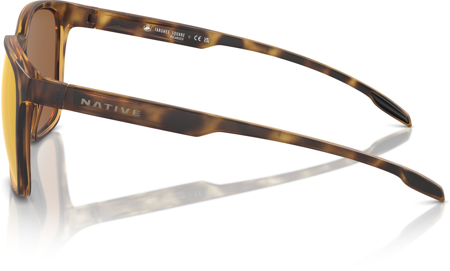 Native Eyewear Targhee Square Silver Reflex Polarized Mirrored Sunglasses - view number 7